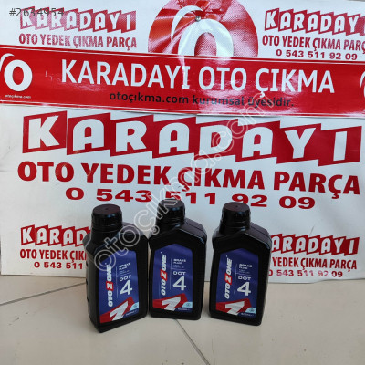 Fren hidrolik yağları DOT 4 bütün araçlar icin