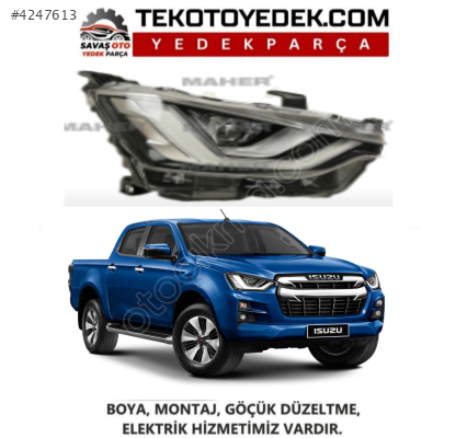 D-MAX ÖN FAR SAĞ SOL 2020 2021 KAMPANYA