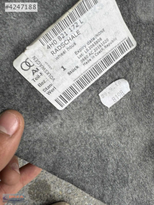 AUDİ A8 SAĞ ÖN ÇAMURLUK DAVLUMBAZI ORİJİNAL SIFIR 2011-2018