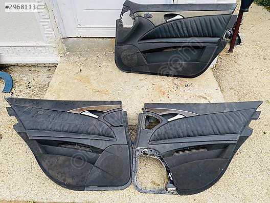 MERCEDS W211 ORJ SİYAH DERİ KAPI DÖŞEMELERİ SAĞ ÖN-ARKA SOL ARKA
