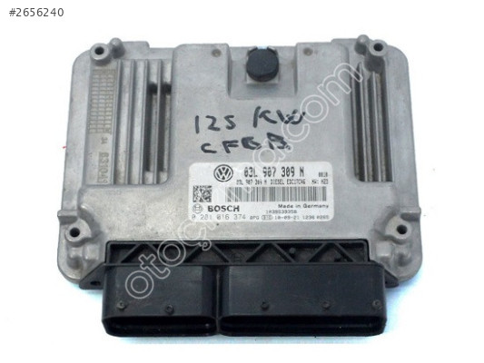 Passat Touran Tiguan Motor Beyni 03L907309N 0281016374 EDC17C46