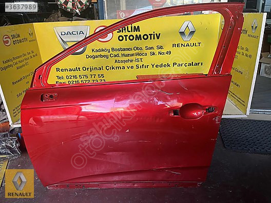 RENAULT CLIO 5 ÇIKMA O9RJİNAL SOL ÖN KAPI VE DİĞER PARÇALARI