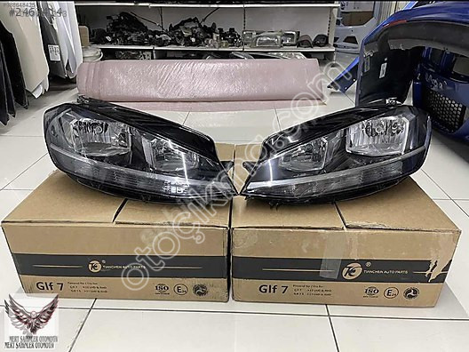 VW Golf 7.5 Orjinal Sağ-Sol Far Seti - Hatasız ve Sıfır