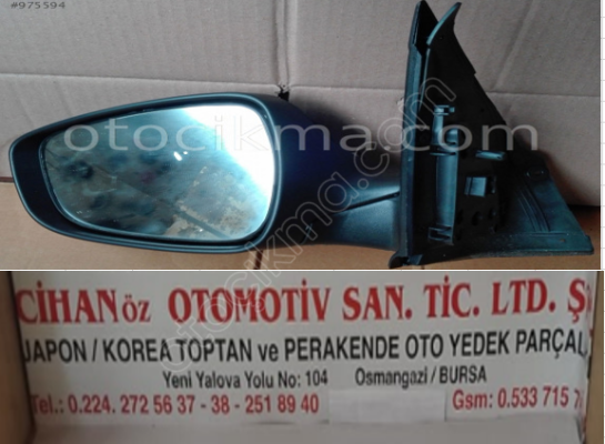 HYUNDAI ACCENT BLUE 2011 SİNYALLİ ELEKTRİKLİ SOL AYNA