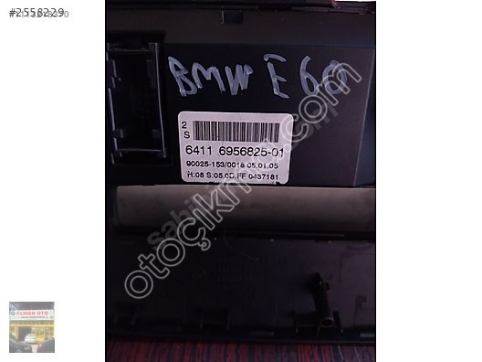 6956825 BMW E60 ORİJİNAL ÇIKMA KLİMA KONTROL PANELİ