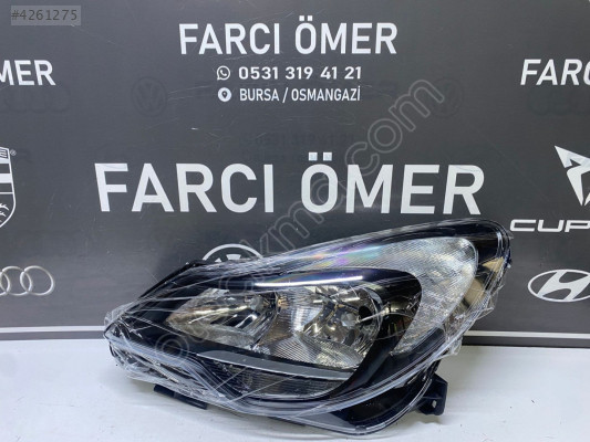 OPEL CORSA D 2011-15 SOL ÖN FAR SIFIR İÇİ SİYAH