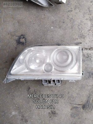 MERCEDES W140 MERCEKLİ TAİWAN HATASIZ SOL ÖN FAR