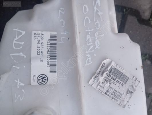 2014 2019 Skoda Octavia Skoda karog cam su deposu 0.955.453.R