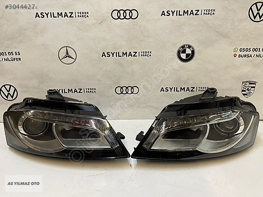 AUDİ A4 SAĞ VE SOL TAKIM LEDLİ FAR ORJİNAL 2009-2012 UYUMLU