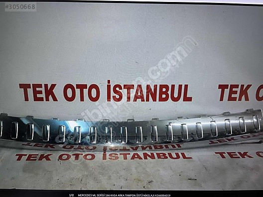 MERCEDES ML SERİSİ 166 KASA ARKA TAMPON ÜSTÜ NİKELAJI A166884019
