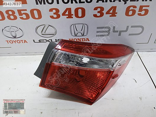 TOYOTA COROLLA DÜZ SAĞ DIŞ STOP ÇIKMA ORİJİNAL PARÇA 2013-2018