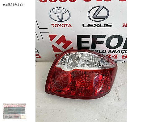 TOYOTA AURİS SAĞ STOP ÇIKMA ORJİNAL YEDEK PARÇA 10-12 MODEL