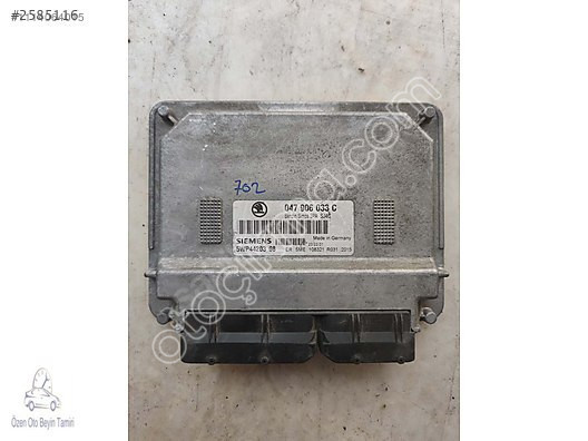 Skoda Fabia 1.4 Motor Beyni 047906033C - 5WP4420308 - SIMOS3
