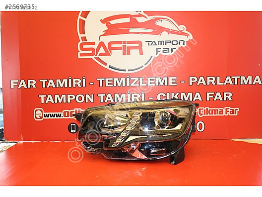PEUGEOT RİFTER LEDLİ MERCEKLİ SIFIR ORJİNAL SOL FAR [DEFOLU]