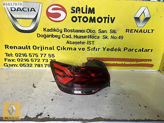 DACİA SANDERO ÇIKMA ORJİNAL SOL DIŞ STOP VE DİĞER PARÇALARI