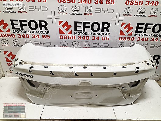 HONDA ACCORD ORJİNAL ÇIKMA BAGAJ KAPAK 20+
