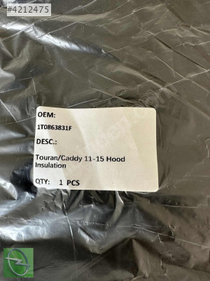 VOLKSWAGEN CADDY 2011-2015 MOTOR KAPUT KEÇESİ KLİPSLİ 1T0863831F