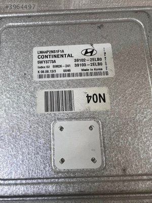 Hyundai Kia MOTOR BEYNİ 5WY3773A 39102-2ELB0 SIM2K-241
