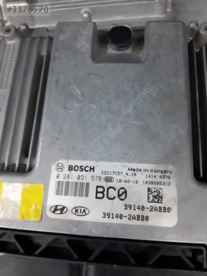 0 281 031 578 EDC17C57 39149-2ABB0 Hyundaı İ30 Motor Beyni
