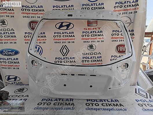 Toyota C-HR bağaj kapağı orjinal beyaz ğöçük hasarlı