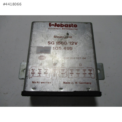 Mercedes W124 SG 1560/12V 105499 5HB004327 ısıtıcı Modülü Webasto