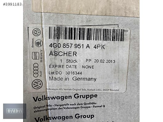 AUDİ A6 ÖN KÜLLÜK ÇAKMAKLIK 4G0857951A