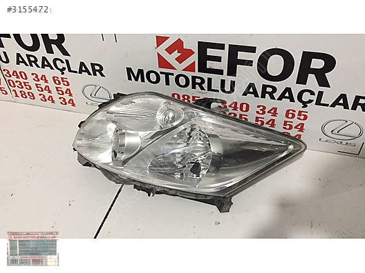 TOYOTA AURİS SOL FAR ÇIKMA ORJİNAL YEDEK PARÇA 07-09