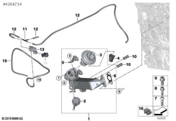 BMW E87 E90 N47 177 LİK ÇIKMA EGR 7797371