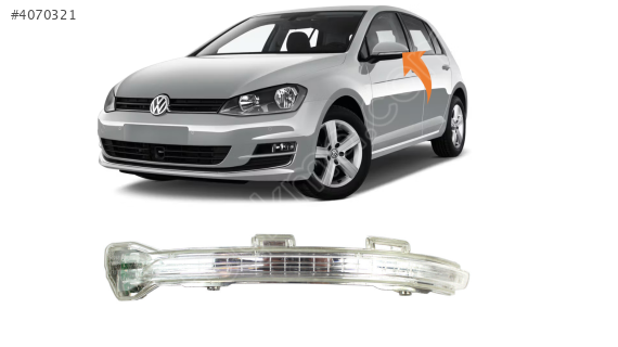 5G0949101 VW GOLF7 7.5 2013-2019 SOL AYNA SİNYALİ