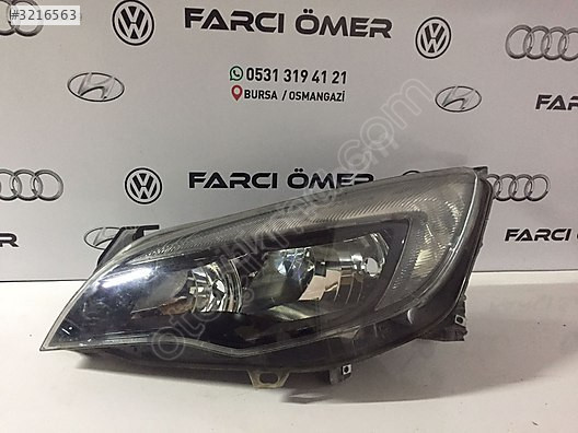 OPEL ASTRA J ÖN SOL FAR ORJİNAL FAR