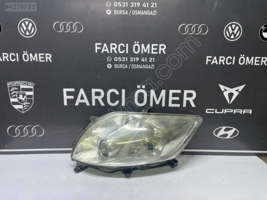TOYOTA AURİS 2006-10 SOL ÖN FAR ORJİNAL MERCEKLİ