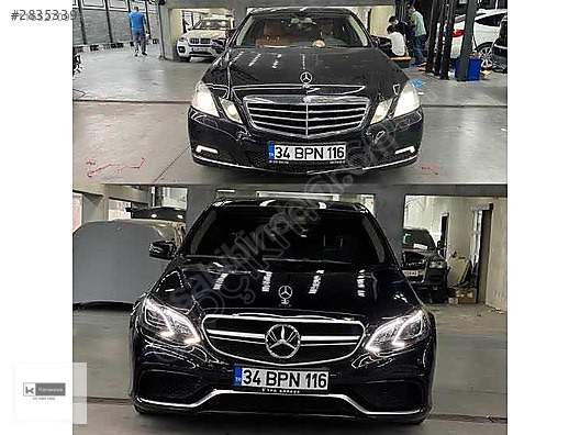 MERCEDES W212 MAKYAJSIZ MODELİ MAKYAJLI KASA ORJİNAL FAR DÖNÜŞÜM