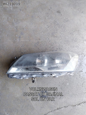 VOLKSWAGEN PASSAT B7 ORJİNAL SOL ÖN FAR AZ HASARLI
