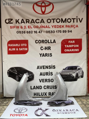 2024-2025 TOYOTA C-HR ÇIKMA ORİJİNAL SAĞ-SOL ÖN ÇAMURLUK