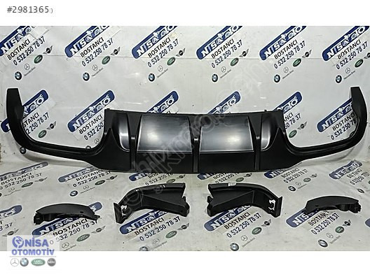 MERCEDES C SERİSİ W204 ARKA TAMPON ÇİFT ÇIKIŞ MAKYAJLI DİFÜZÖR