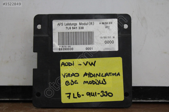VOLKSWAGEN PASSAT VİRAJ AYDINLATMA GÜÇ MODÜLÜ 7L6941330