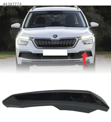 657807007 SCALA-KAMİQ 2019-2023 TAMPON KAPAGI ÖN SOL PARLAK SİYAH