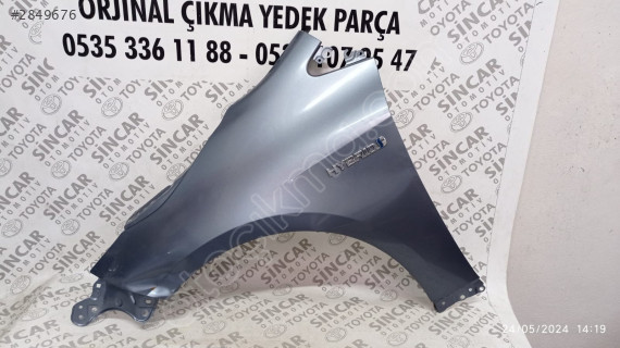 TOYOTA COROLLA 2019 2024 SOL ÖN ÇAMURLUK ÇIKMA ORJİNAL