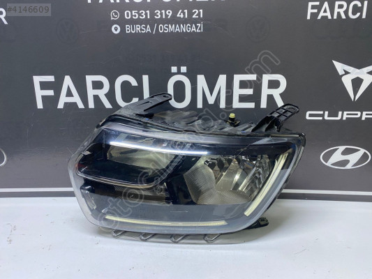 DACİA DUSTER SOL ÖN FAR ORJİNAL KÖŞE LEDLİ