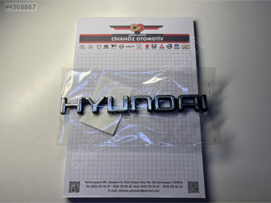 HYUNDAİ KROM ARMA YAZI