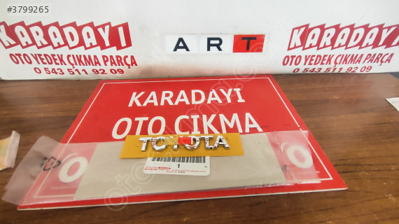Toyota Corolla Arka Bagaj yazısı 75441F4011