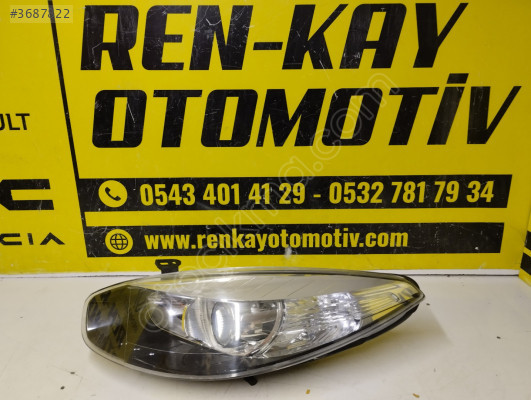 1305236540 RENAULT FLUENCE SOL MERCEKLİ ORJ ÇIKMA FAR RENKAY OTO