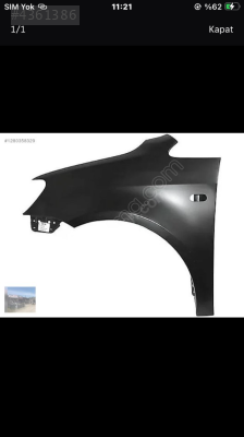 Volkswagen caddy sol çamurluk