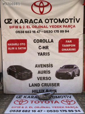 2020-2023 TOYOTA RAV4 ÇIKMA ORJİNAL SOL ÖN FAR