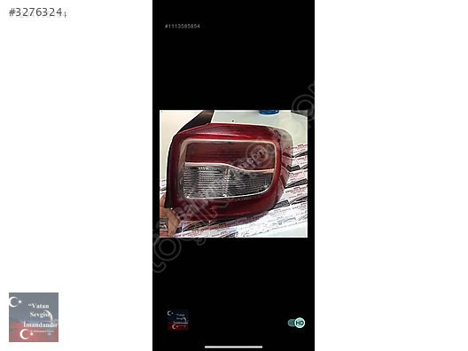 RENAULT SYMBOL SAĞ STOP 362015162R