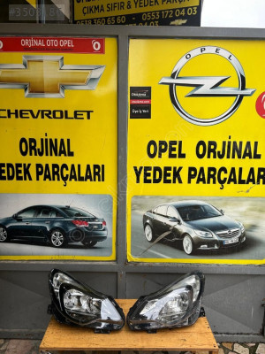 Opel Corsa d far makyajlı kasa Corsa far içi siyah