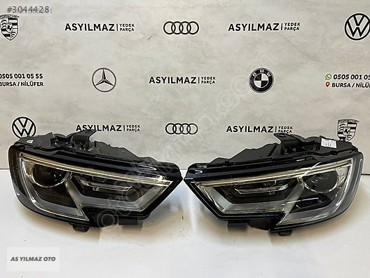 AUDİ A3 SAĞ VE SOL TAKIM FAR ORJİNAL 2017-2019 UYUMLU