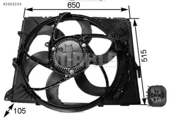 KOMPLE FAN BMW E87  E90 N43 N45N N46N 17117590699