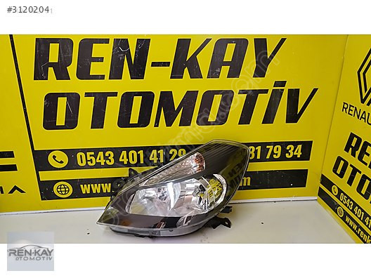 RENAULT CLİO 3 SOL SİYAH FAR 2008-2012 SIFIR RENKAY OTO KOCAELİ