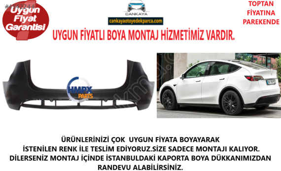 TESLA MODEL Y 2022 ARKA TAMPON SIFIR 1.KALİTE